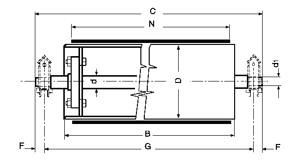 Idler pulley with incorporated bearings