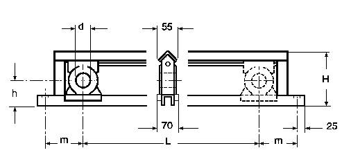 Tension unit with screw